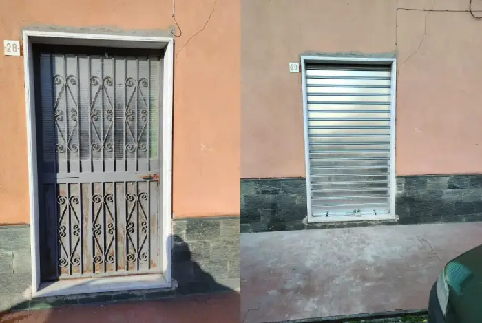 Installazione serranda avvolgibile negozio Genova